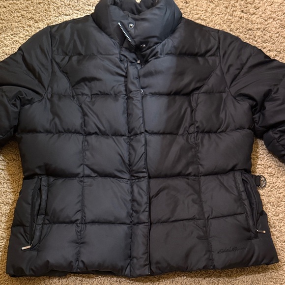 Eddie Bauer Quilted Black Jacket - Picture 1 of 4
